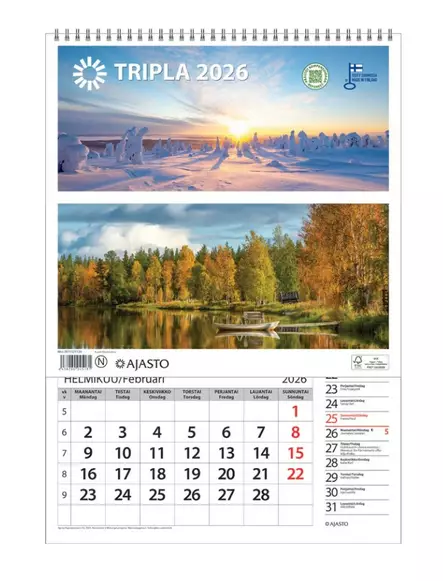 Tripla - Seinäkalenterit - 185294 - 1